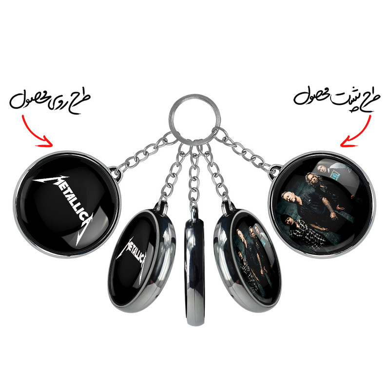 جاکلیدی خندالو طرح متالیکا مدل دوطرفه کد 32573258 جاکلیدی خندالو طرح متالیکا مدل دوطرفه کد 32573258