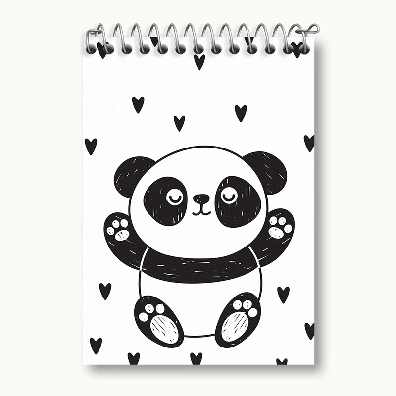 دفتر یادداشت 50 برگ خندالو مدل پاندا کد N93