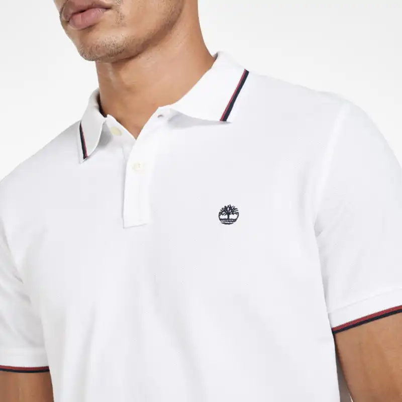 پولوشرت آستین کوتاه مردانه تیمبرلند مدل Millers River Pique