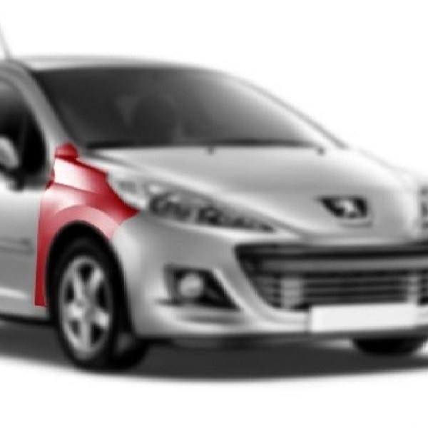 گلگیر جلو راست مشکی کد 67995C مناسب برای پژو 207