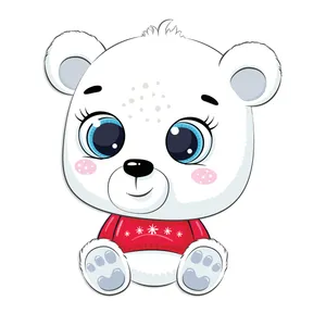 استیکر چوبی کودک جیک جیک مدل خرس کوچولو کد T47