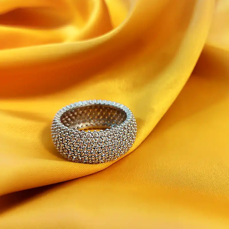 انگشتر نقره زنانه مدل پرنسس کد NG2573