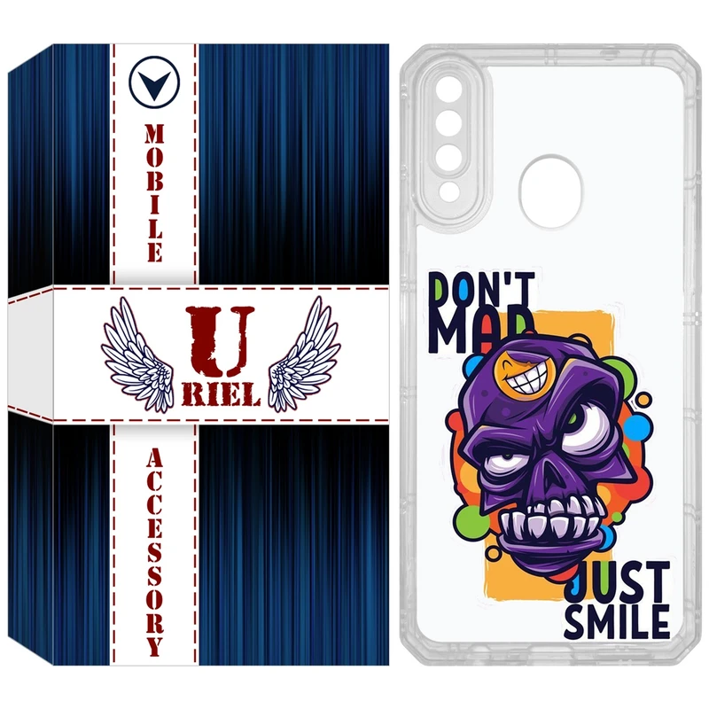 کاور یوریل مدل Clear کد 33 طرح Smile مناسب برای گوشی موبایل سامسونگ Galaxy A20s