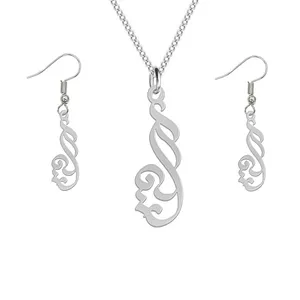 نیم ست نقره زنانه لیردا مدل اسم آیه nms sss Ayeh80