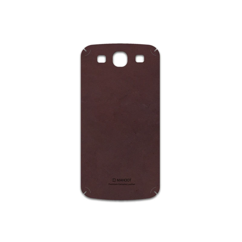 برچسب پوششی ماهوت مدل Matte-Dark-Brown-Leather مناسب برای گوشی موبایل سامسونگ Galaxy S3 Neo