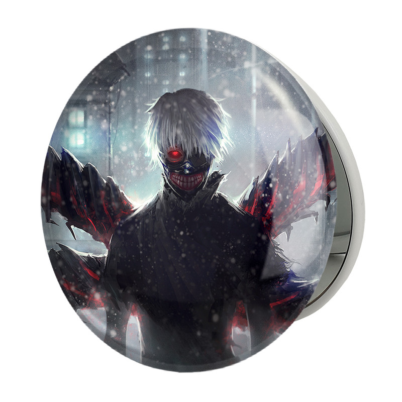 آینه جیبی خندالو طرح کانکی کن انیمه توکیو غول Tokyo Ghoul مدل تاشو کد 11880