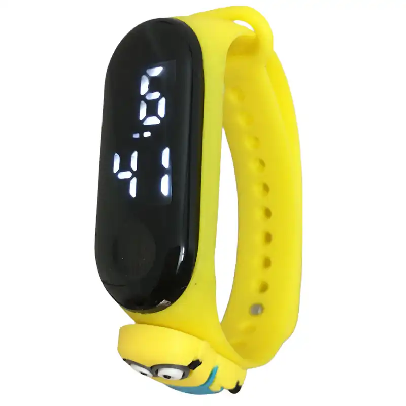 ساعت مچی دیجیتال بچگانه
مدل ضدآب سیلیکونی طرح مینیون کد W M 11