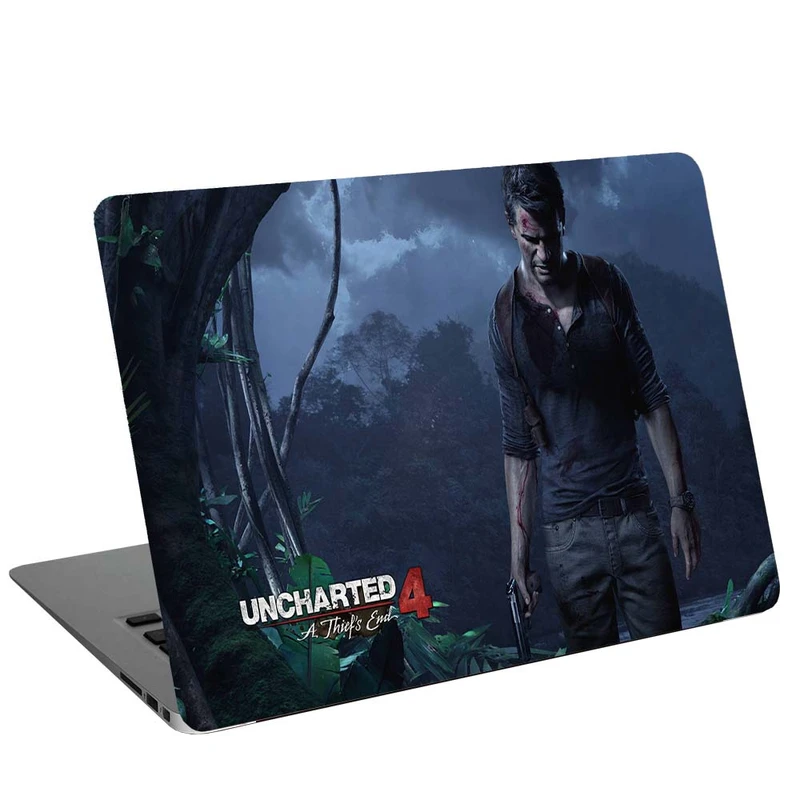 استیکر لپ تاپ طرح Uncharted 4 A Thief End کد C-203 مناسب برای لپ تاپ 15.6 اینچ
