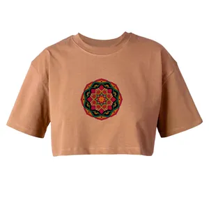 کراپ‌تاپ آستین کوتاه زنانه مدل سنتی کد L60 K