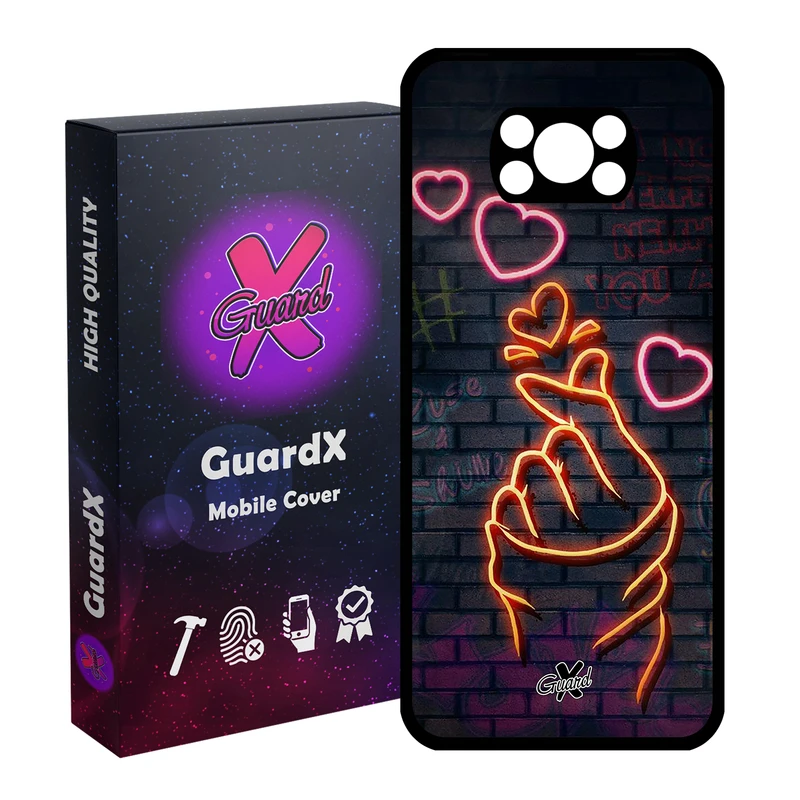 کاور گارد ایکس طرح Love مدل Glass10022 مناسب برای گوشی موبایل شیائومی Poco X3 Pro