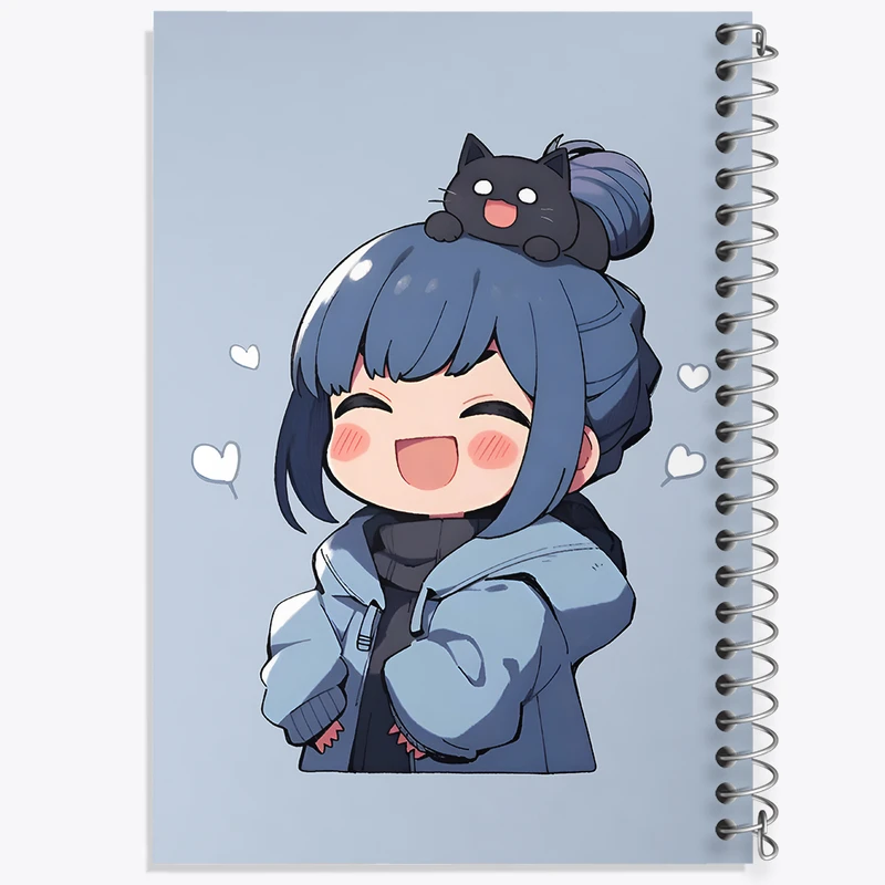 دفتر مشق 50 برگ خندالو طرح دخترانه کیوت کد N5182