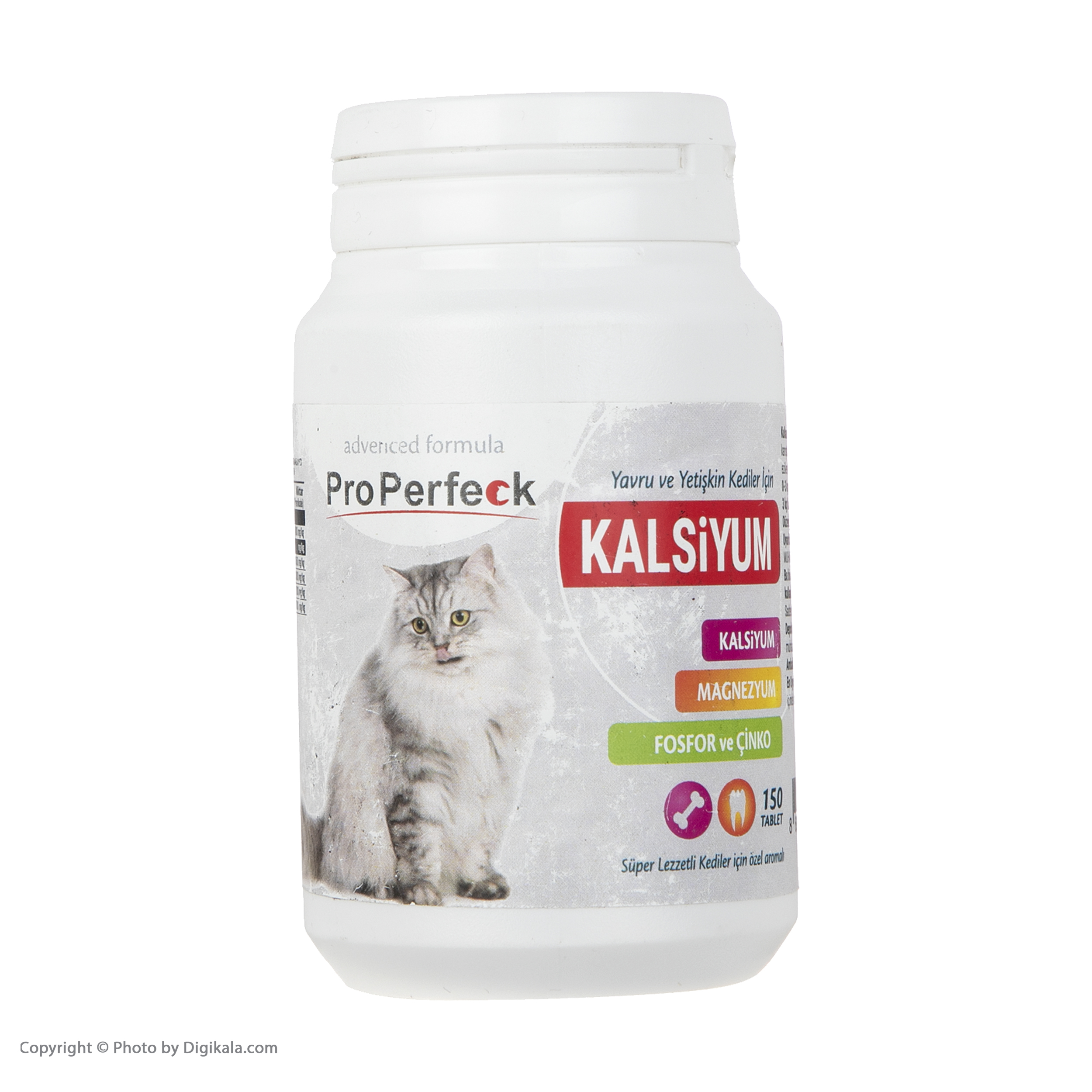 قرص مکمل گربه پروپرفک مدل Calcium بسته 150 عددی