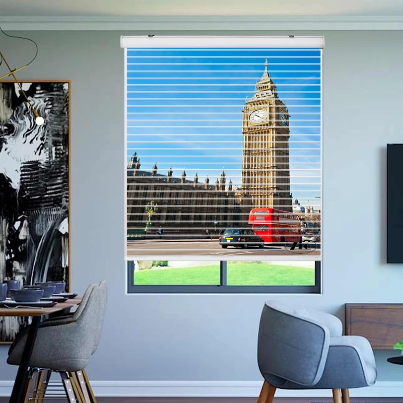 پرده زبرا زیو مدل سیلوئت C-2030 سایز 150x150 سانتی متر