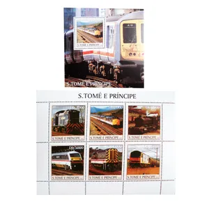 تمبر یادگاری مدل قطار مدل T-145 مجموعه 7 عددی