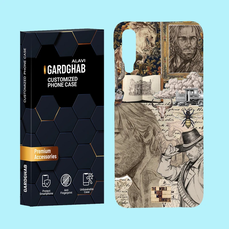 کاور گارد قاب علوی مدل هنری مناسب برای گوشی موبایل سامسونگ Galaxy A50 / Galaxy A50s / Galaxy A30s