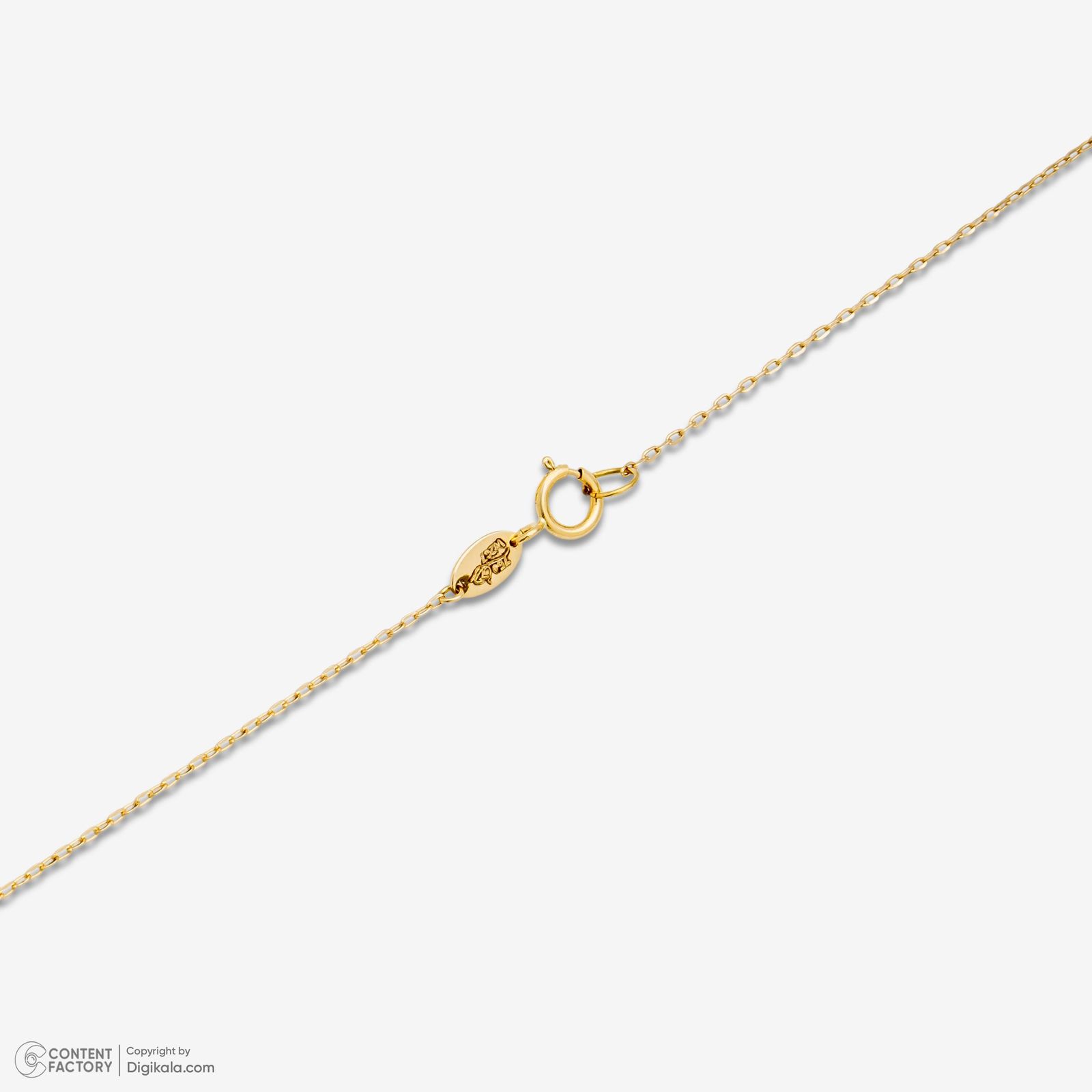 گردنبند طلا 18 عیار زنانه با زنجیر حلقهای (فلامینگو) روبی آرت گالری مدل 330314 - - 2