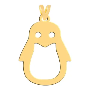 آویز گردنبند طلا 18 عیار زنانه فرشته مدل پنگوئن WNL-000406