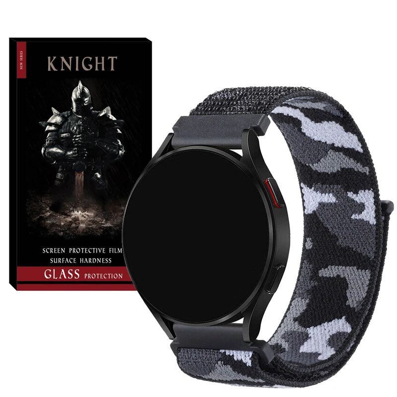 بند نایت مدل Nylon-Army-KT مناسب برای ساعت هوشمند سامسونگ Galaxy watch 6 40mm / 6 44mm / 6 classic 43mm / 6 classic 47mm