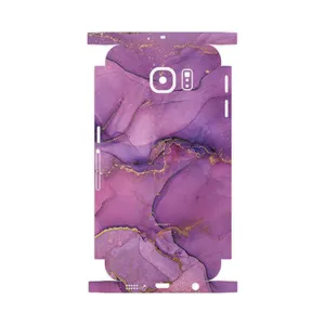 MAHOOT Purple Marble-FullSkin Cover Sticker for Samsung Galaxy S6