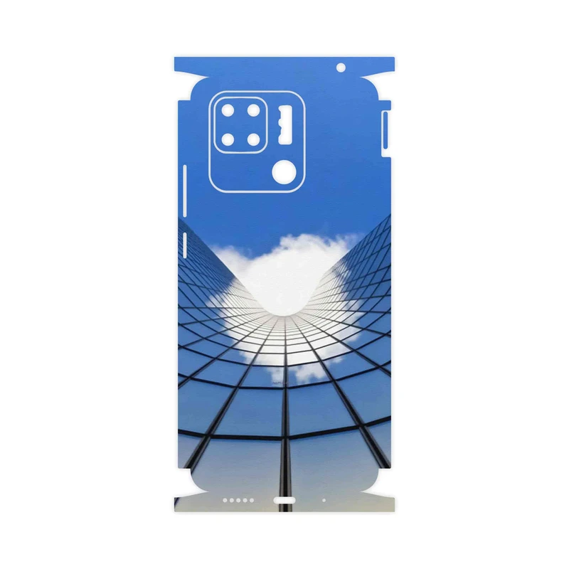 برچسب پوششی ماهوت مدل Glass skyscraper-FullSkin مناسب برای گوشی موبایل شیائومی Redmi 10C
