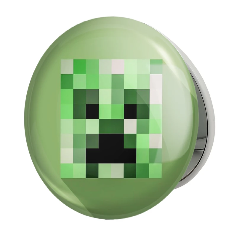 آینه جیبی خندالو طرح بازی ماینکرافت Minecraft مدل تاشو کد 23264 