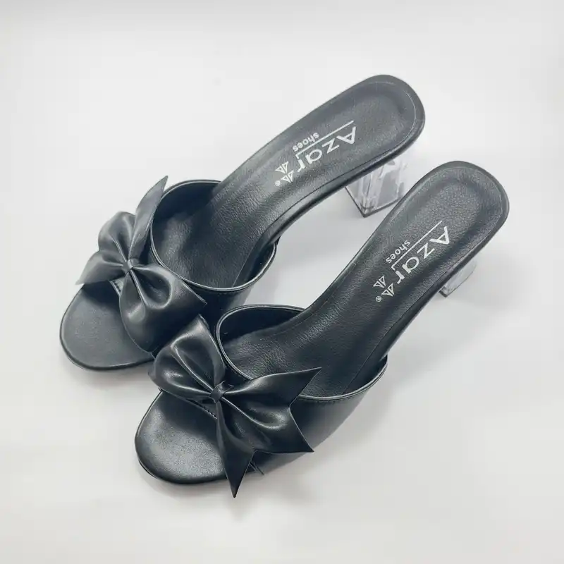 صندل زنانه مدل آذر پاشنه شیشه ای