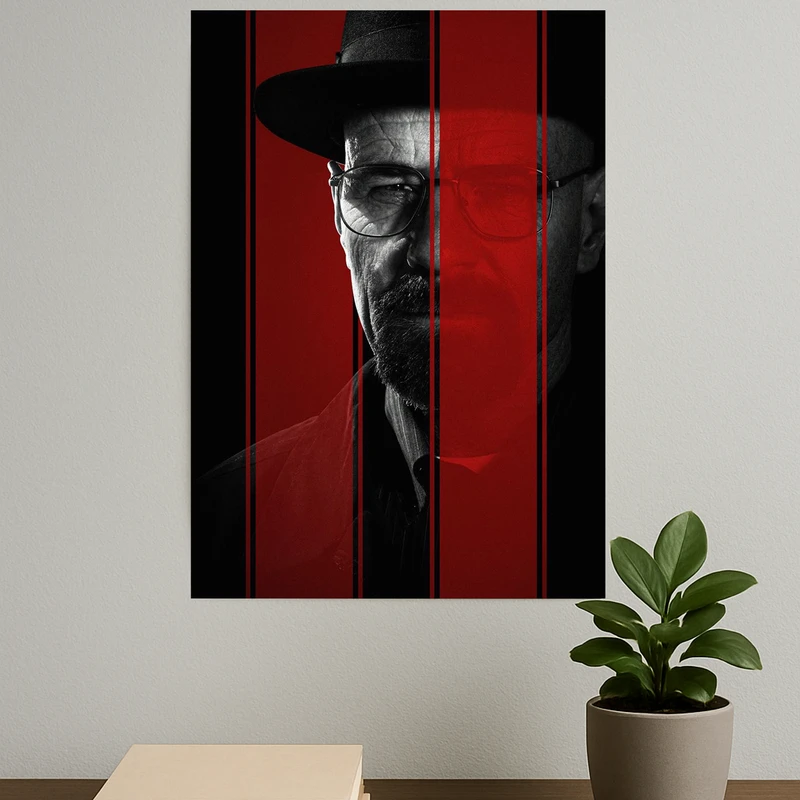 پوستر طرح سریال برکینگ بد شخصیت والتر وایت مدل Walter white 11019