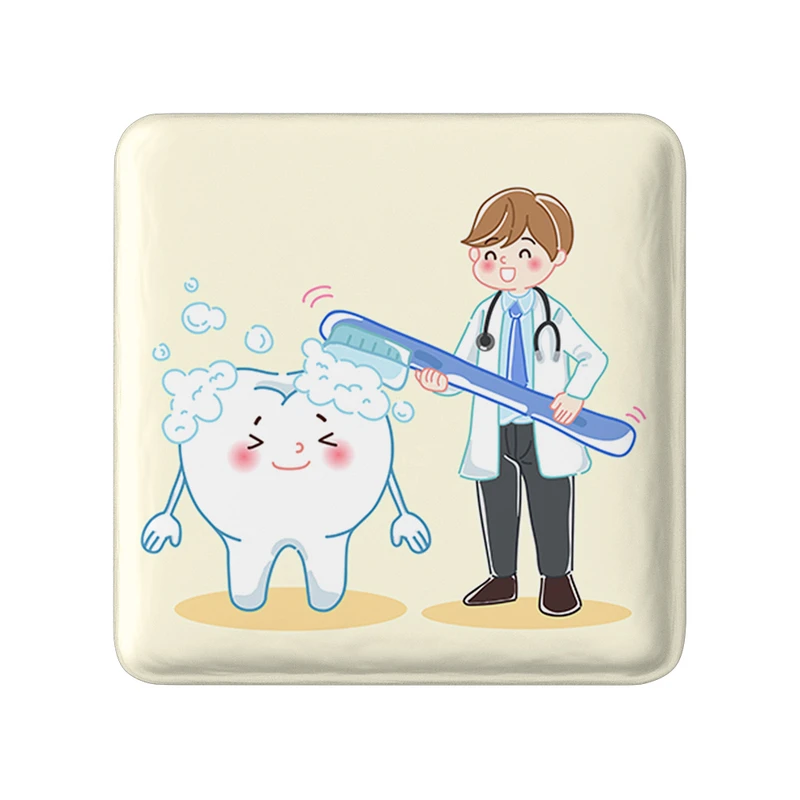 پیکسل خندالو طرح دندان و دندان پزشکی کودکانه مدل مربعی کد 36711