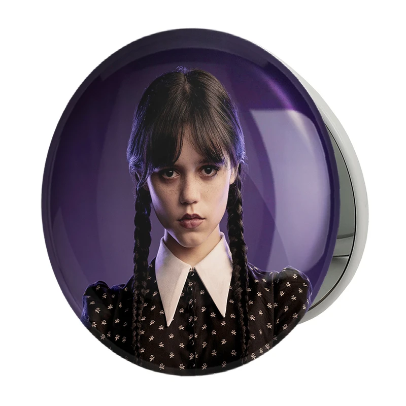 آینه جیبی خندالو طرح ونزدی Wednesday مدل تاشو کد 22037 