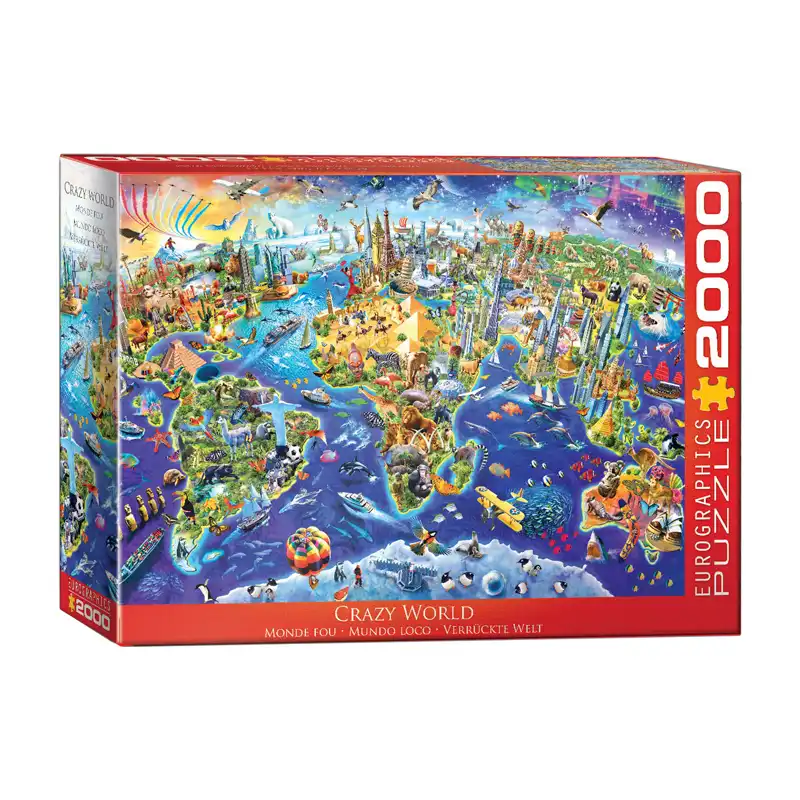پازل 2000 تکه یوروگرافیکس پازلز مدل Crazy World كد 5343-8220