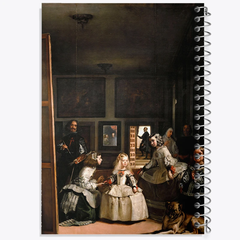 دفتر شطرنجی 50 برگ خندالو مدل ندیمه ها دیه گو ولاسکس کد 36837