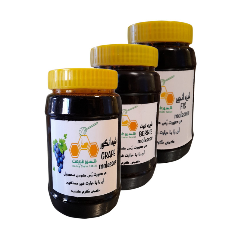 شیره انگور و توت و انجير شهر طبیعت - 950 گرم مجموعه 3 عددی