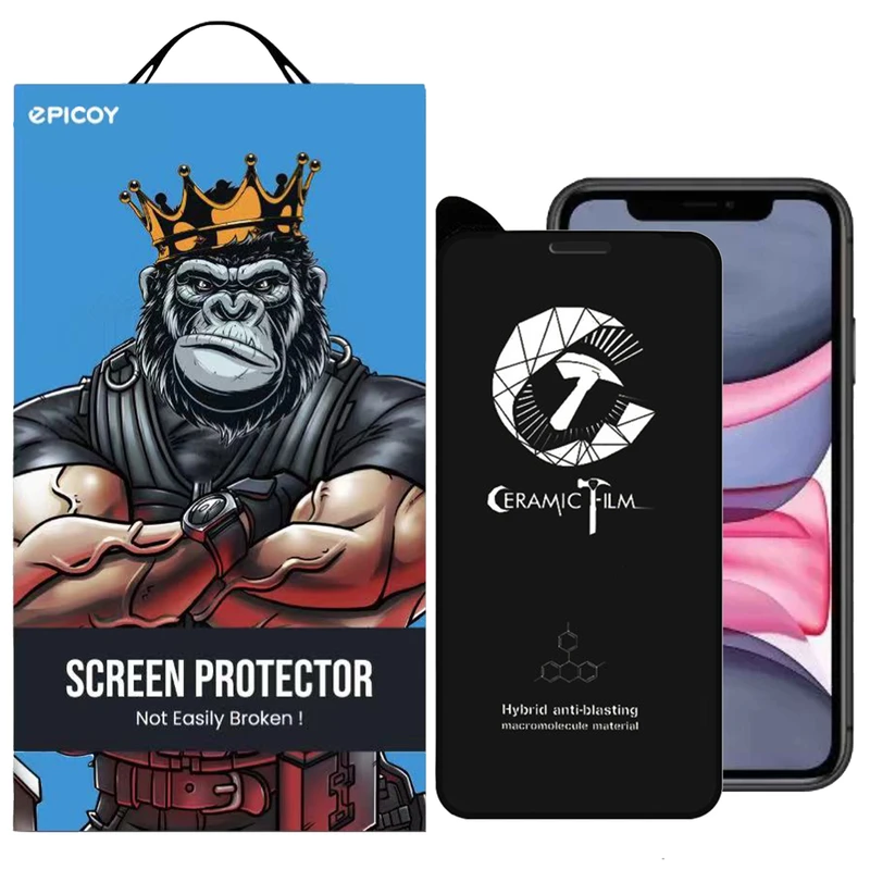 محافظ صفحه نمایش سرامیکی اپیکوی مدل Crm مناسب برای گوشی موبایل اپل iPhone 11 / XR