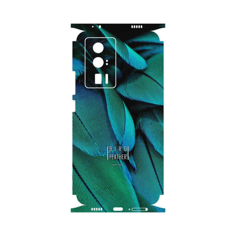 برچسب پوششی ماهوت مدل Green Feather-FullSkin مناسب برای گوشی موبایل شیائومی Poco F5 Pro