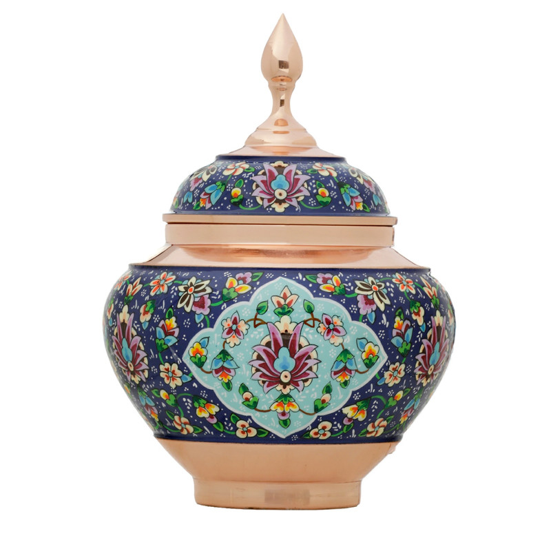 قندان مسی میراث مدل سیبی کد MP021