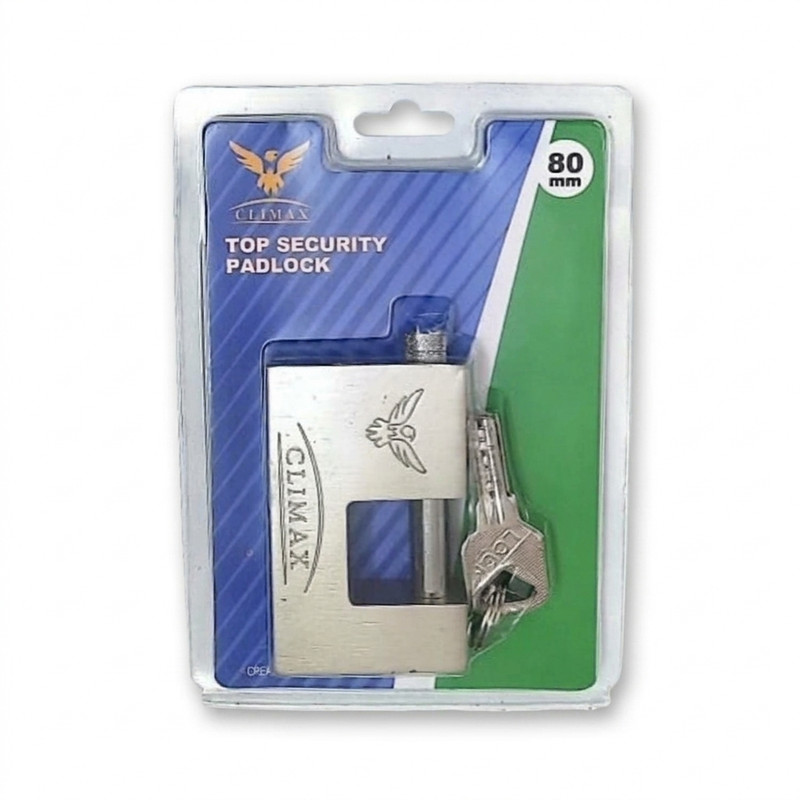 قفل کتابی کلایمکس مدل H80 سایز 80 میلیمتر به همراه ۴ کلید