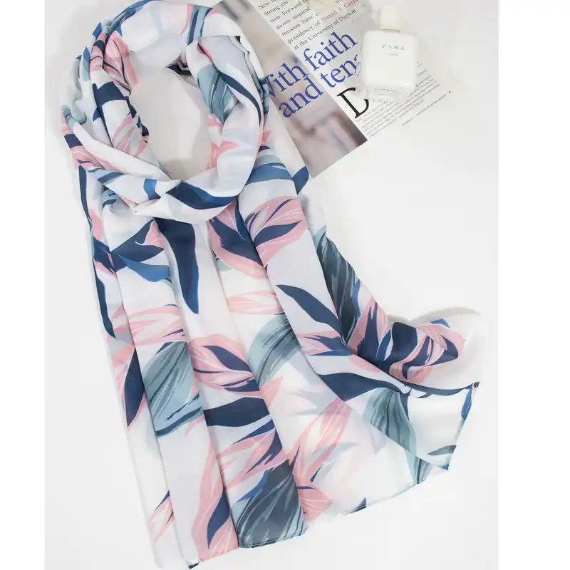 شال زنانه مدل نخی خنک تابستانه طرح هاوایی کد 2169-1