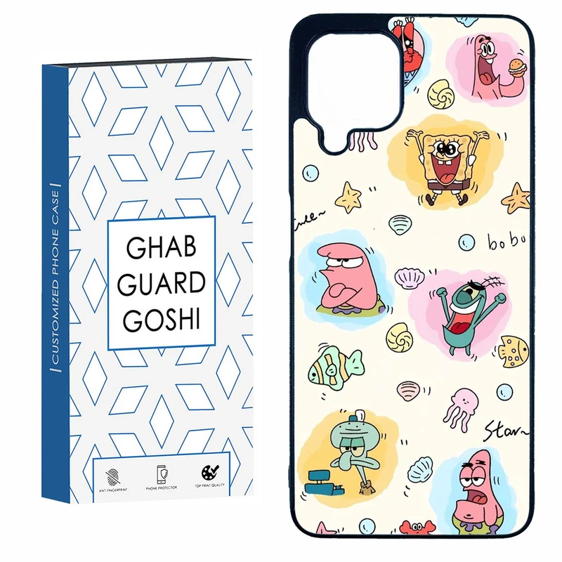 کاور قاب گارد گوشی طرح باب و پاتریک کد TPU-198 مناسب برای گوشی موبایل سامسونگ  GALAXY A22 4G / M32 4G