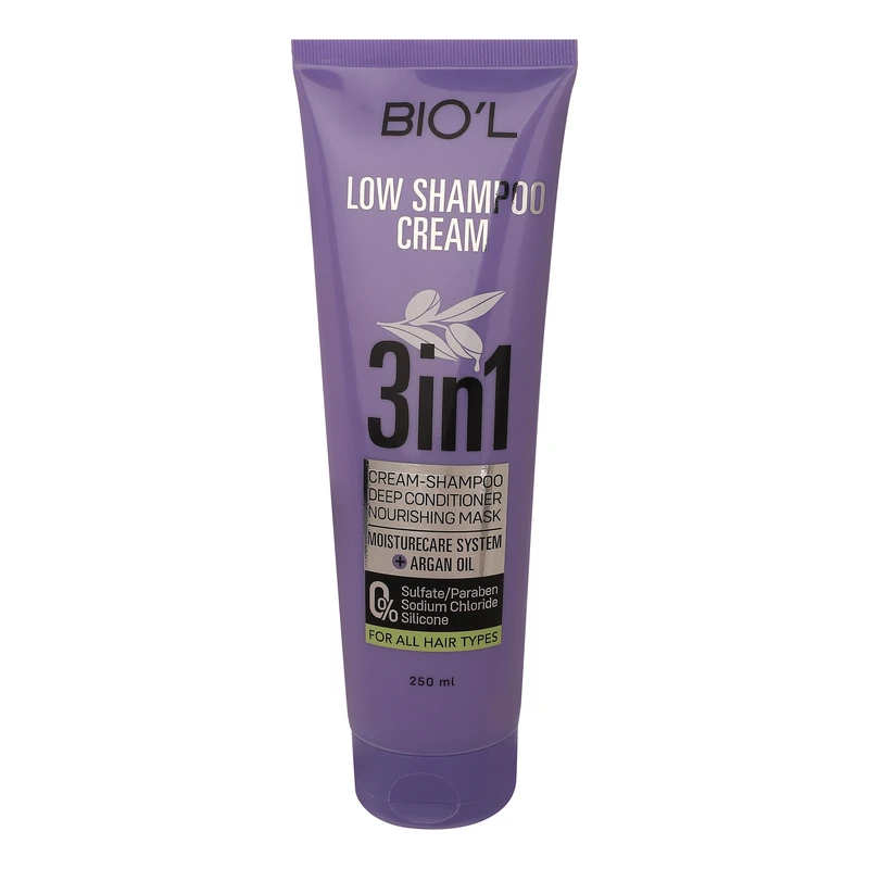 شامپو و نرم کننده مو بیول مدل 3in1 مناسب برای انواع مو حجم 250 میلی لیتر