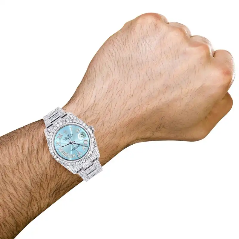 ساعت مچی عقربه ای  مدل دیت جاست فول نگین استون