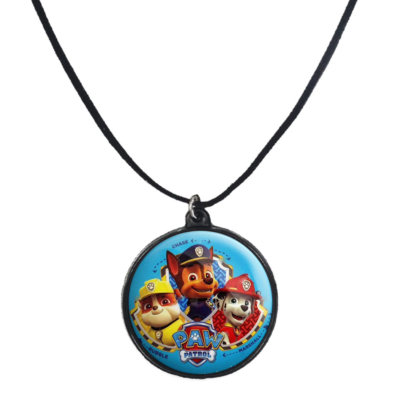 گردنبند پرمانه طرح سگ های نگهبان کد pmb.208 مدل دو طرفه