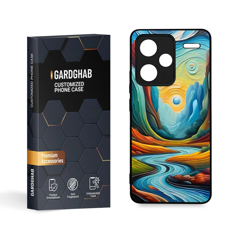 کاور گارد قاب مدل هنری مناسب برای گوشی موبایل شیائومی Redmi Note 13 Pro Plus 5G