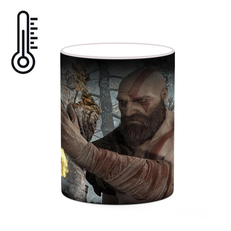 ماگ حرارتی کاکتی طرح گاد آف وار God Of War مدل mgh40473