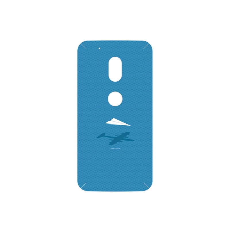 برچسب پوششی ماهوت مدل Minimal Paper Airplane مناسب برای گوشی موبایل موتورولا Moto G4 Play