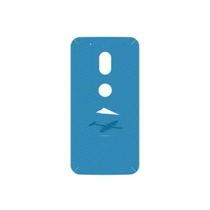 MAHOOT Minimal Paper Airplane Cover Sticker for Motorola Moto G4 Play