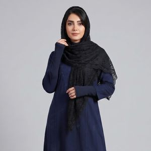 مینی اسکارف تور زنانه مدل گل و برگ با طول و عرض 135*75 سانتی‌متر