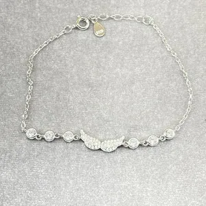 دستبند نقره زنانه مدل بال فرشته کد 1701