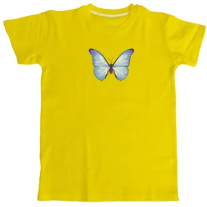 تی شرت آستین کوتاه بچگانه مدل پروانه تمام پنبه تریکو