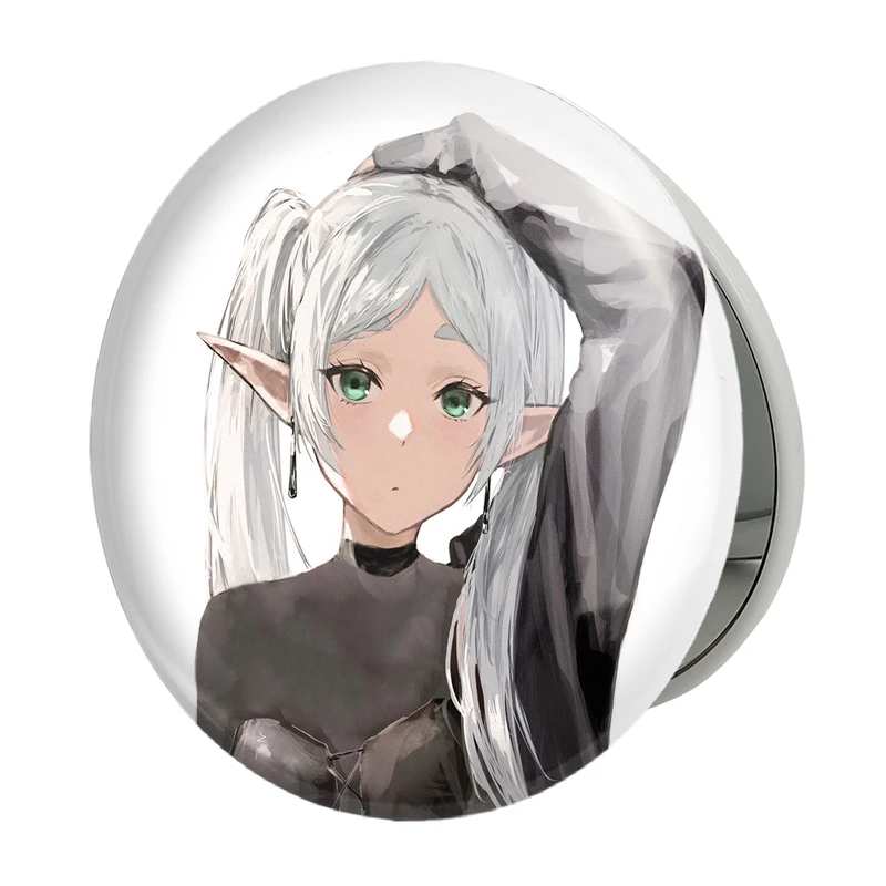 آینه جیبی خندالو طرح انیمه فریرن (Frieren) مدل تاشو کد 32573