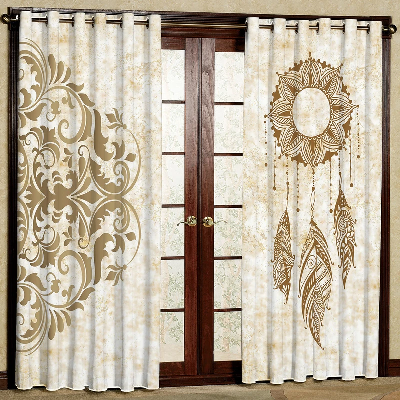 پرده مدل طرح دار مخمل پانچی کد 1236a سایز 200x140 سانتی متر